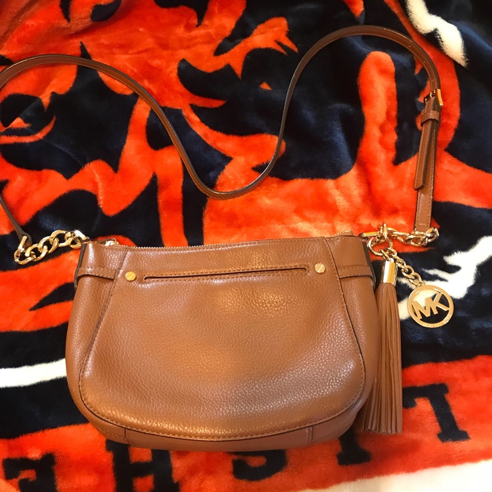Michael Kors tan crossbody bag